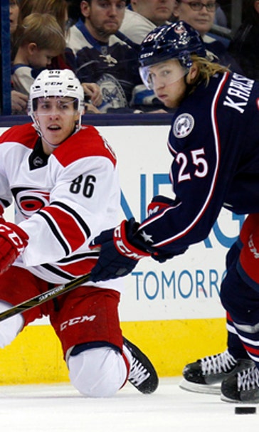 Dubinsky scores twice and Blue Jackets beat Canes 4-1 (Jan 17, 2017)